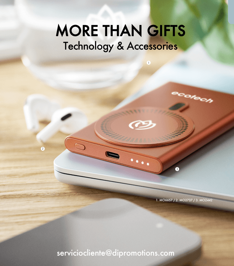 Portada del catálogo More Than Gifts — Tecnología