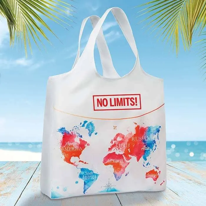MB1007 - Bolsa de compra plegable con funda (39x58x12 cm)