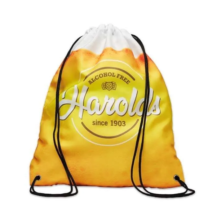 MB3021 Mochila de cuerdas de poliéster de sarga (36x40cm)