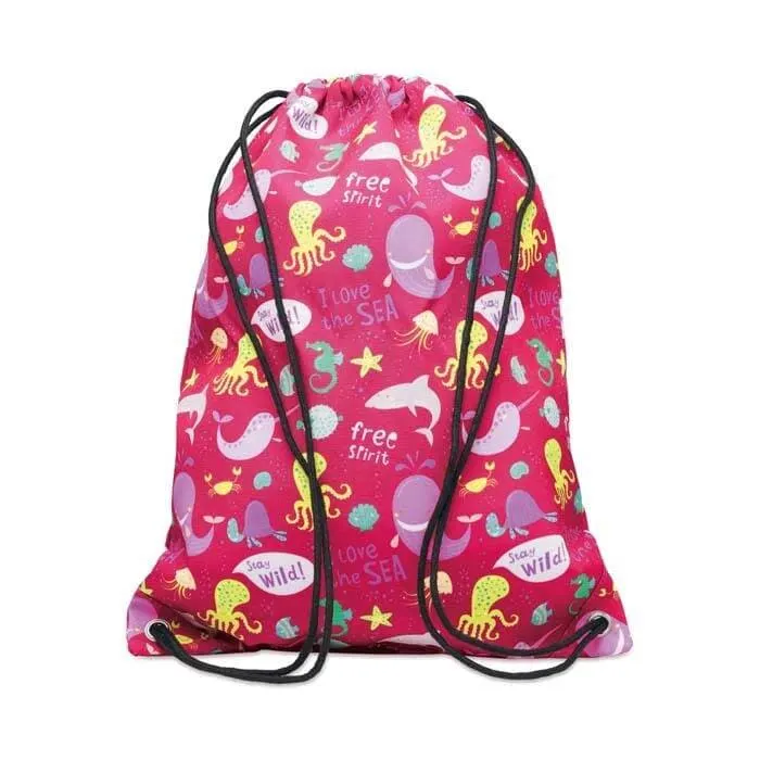 MB3023 Mochila de cuerdas de poliéster 220gsm (34x43cm)
