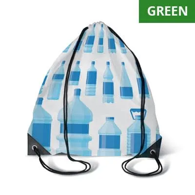 MB3101 - Mochila de cuerdas (RPET) con esquinas de PU (36x40cm)