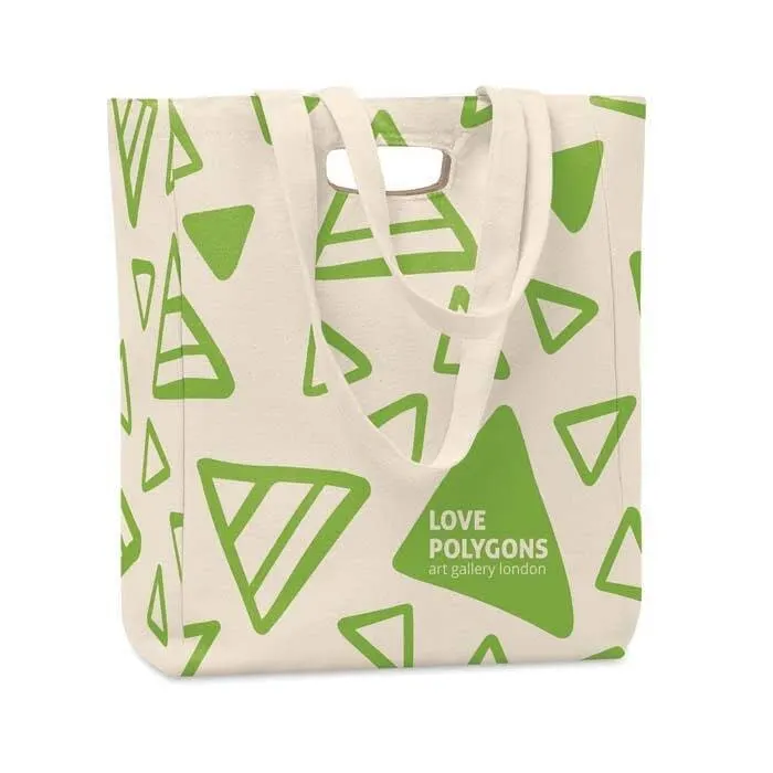 MB8111 Bolsa de compra con asa perforada y asas largas. (30x16x40cm)