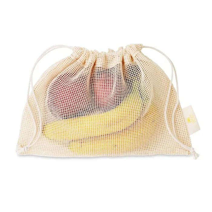 MB9005 - Bolsa de malla de algodón (30x20cm)