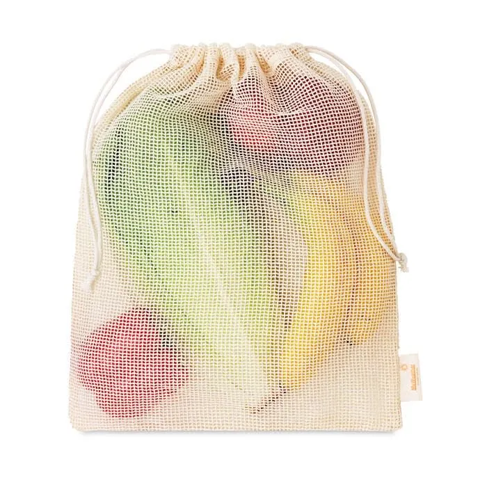 MB9006 - Bolsa de malla de algodón (30x35cm)