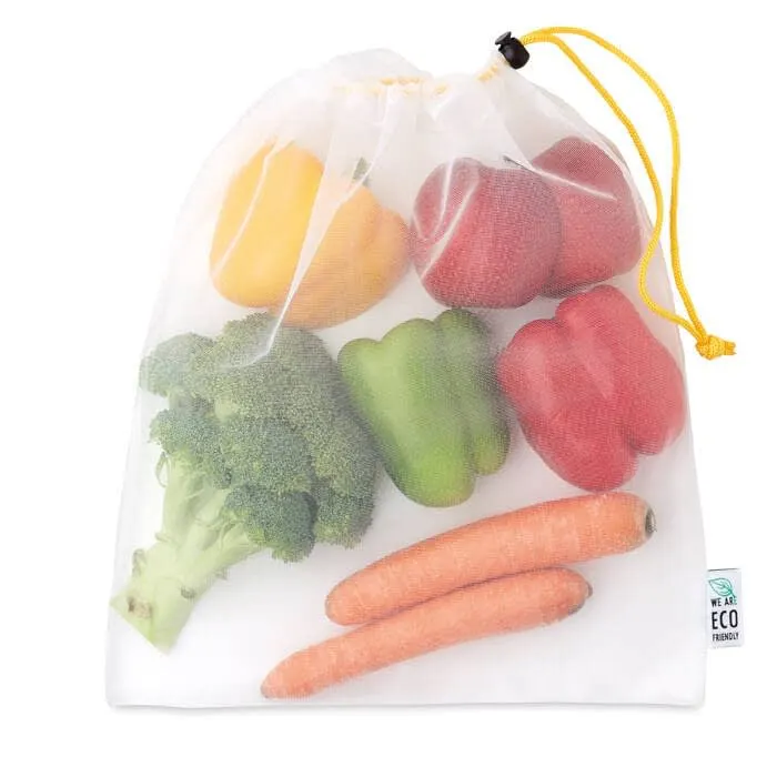 MB9102 Bolsa de malla de RPET para alimentos (30x35cm)
