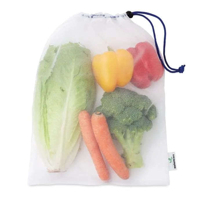 MB9103 Bolsa de malla de RPET para alimentos (30x40cm)