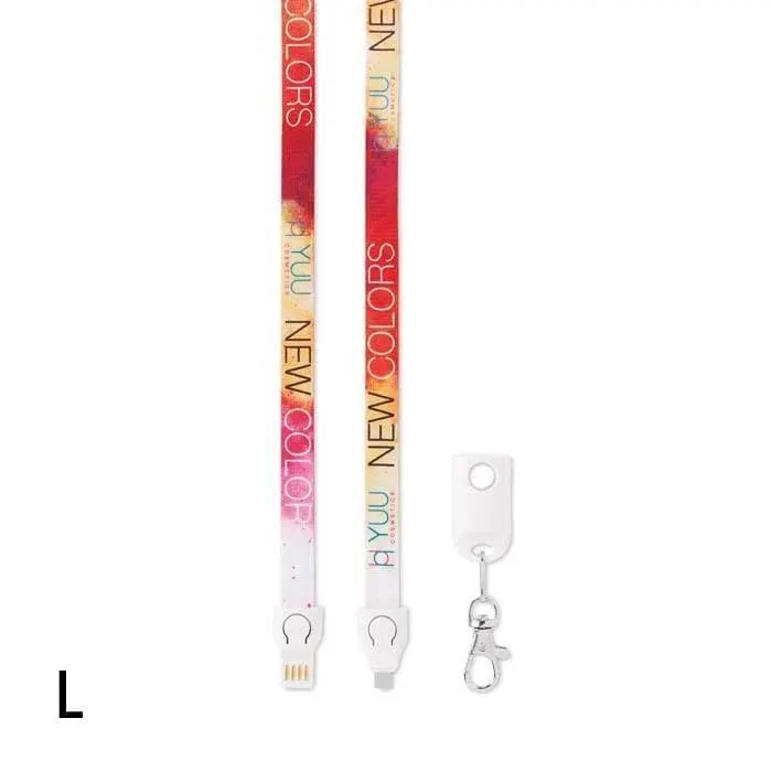 Lanyard y cable cargador