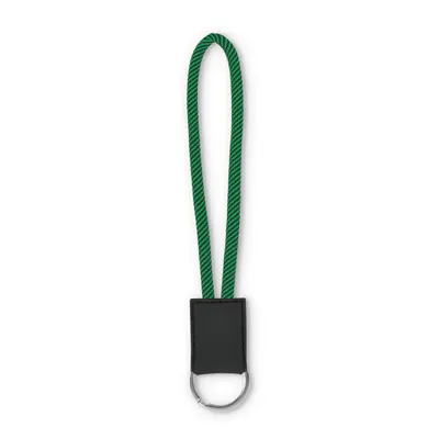 ML1008 - Lanyard cordón corto 2 tonos con etiqueta de PVC