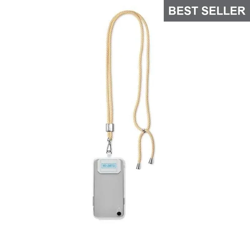 ML1059 - Moderno cordón cruzado porta teléfono hecho de poliéster 2-tonos