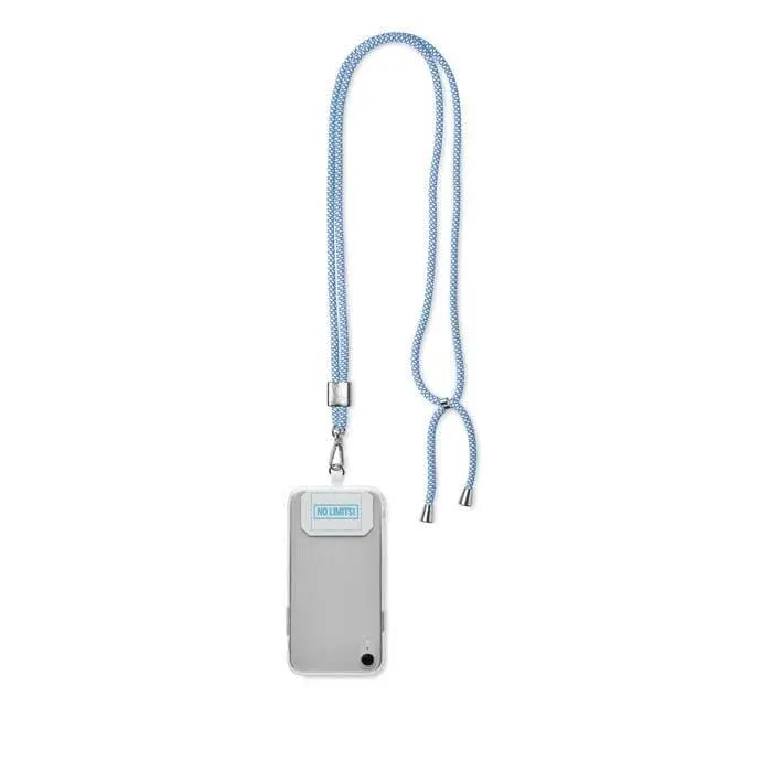 ML1061 - cordón cruzado porta teléfono RPET 2-tonos