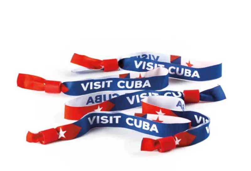 ML3009 Pulsera de poliéster con logo tejido
