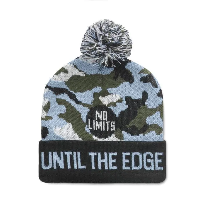 MW1010 Gorro acrílico jacquard personalizado, con puño y borla (desde 50u.)