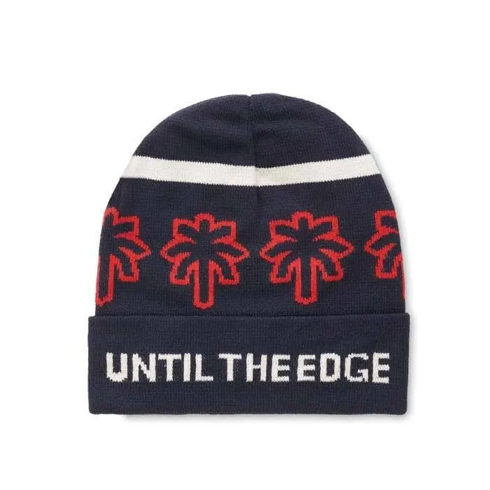 MW1112 Gorro RPET jacquard personalizado, con puño.